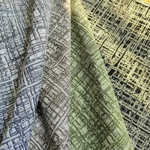 New Design Polyester Woven Printing Jacquard Cotton Polyester Fabric With Metallic Stripe for Fashion Lady’s Garments