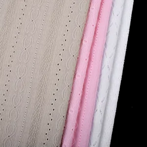New Design Solid Soft Stretch Breathable 90% Polyester 10% Spandex Knitted Jacquard Fabrics for Dress