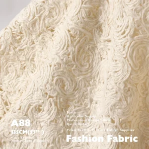 New Design Thick Relief Texture Yarn Woven Embroidery Fabric for Tablecloth Decorative Fabric Bag Pillow Coat