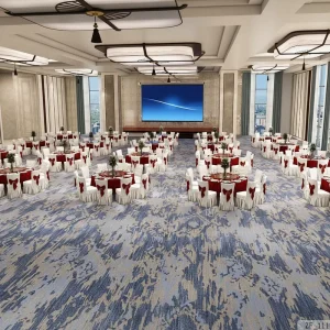 New Design Tiles B1 Fireproof Carpet Manufacture Flooring Area Rugs Factory Banquet Carpet