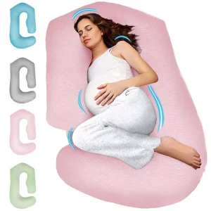 New Design V C U Shaped Full Body Pillow with Removable Cover Maternity Pillow for Pregnant Women