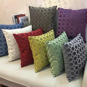 New Design Velvet Throw Pillow Cover Stripes Crumple Cushion with Knitted Pleats Home Decor