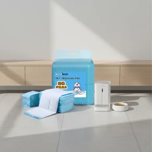 New Design White Cotton PE Film Puppy Training Pee Pads Super Absorption Eco-Friendly Disposable Size 33*45cm