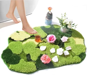 New Designer Creative House Life Bathroom Rug Custom Shape Shower Floors Mats Non Slip Soft Absorbent Bath Mat