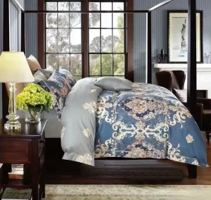 New Designs Multicolor European Style Full Size Designer Embroidery Design Washable Quilts Bedding Set for Hotel