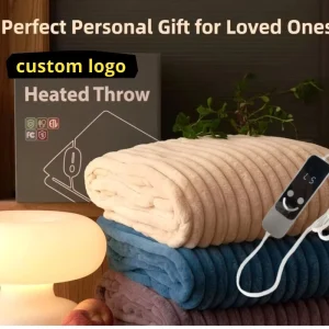 New Electric Blanket Full Body Warming Machine Washable Heating Blanket Throw Manufacturer for Winter