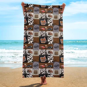 New Fashion Cartoon Print Quick dry Bath Towel Outdoor Sand Free Absorbent Soft Picnic Pool Vacation Microfiber Beach Towels