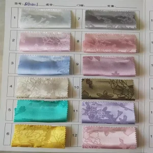 New Fashion Jacquard Satin Fabric for Clothing Garment Custom Jacquard Fabric Garment Fabric