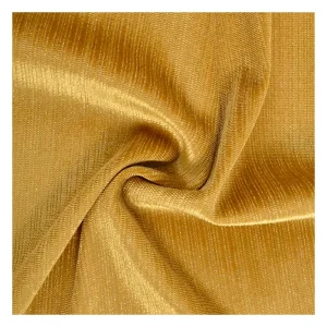 New Fashion Shiny Plain Dyed Breathable Elastic Velvet Fabric Women’s Dress