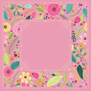 New Floral Border Mahjong Mat Non Slip Custom Design Odorless Game Pad for Poker Card Table Accessories American Style