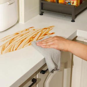 New Friendly Knitted Eco Friendly Quick Dry Microfiber Kitchen Towels 40x40cm Solid Color for Home and Kitchen Cleaning