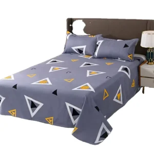 New Frosted Single and Double Student Dormitory Bed Sheets Ultra Fine Fiber Bed Sheet Set Printed Flat Bed