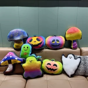 New Halloween Gift Pumpkin Ghost Throw Pillow Scary Plush Toy Super Soft Sofa Decoration Plush Toys Perfect for Gifts