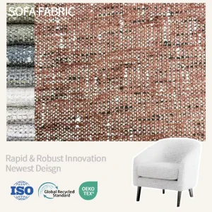 New High Quality Polyester Upholstery Warp Woven Dyeing Release Sofa Fabric Chenille