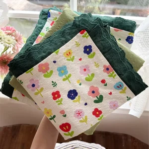 New High Quality Puff Gauze 4 Piece Bedding Set Breathable Skin Friendly Elegant & Machine Washable for All Season Comfort