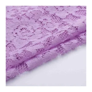 New Knitted Multi-Color Jacquard Polyester Lace Fabric Lightweight 80 GSM for Women’s Wedding Dresses