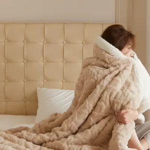 New Lamb Wool Japanese-style Light Luxury Warm Home Company Sherpa Blanket