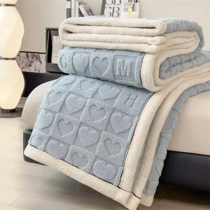 New Love Taffu Multifunctional Blanket Single or Double Sided with Solid Color for Scene Setting