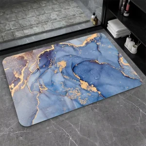 New Luxurious Anti Non Slip Antislip Absorbent Absorbing Floor Door Skymoving Washroom Bath Mats Bathroom Mats Rug Set