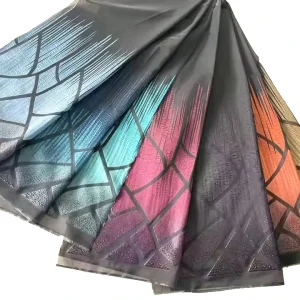 New Luxury Jacquard Fabrics 100% Polyester Yarn Dyed Breathable Geometrical Design Organza Style for Woven Dress Curtain Suit