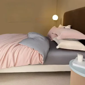 New Luxury Long Staple Cotton Bedding Set 100 Percent Pure Cotton Duvet Cover Fluffy Soft Luxury Bed Sheets