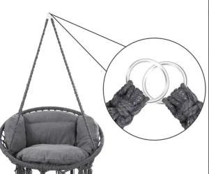 New Modern Outdoor Garden Hanging Hammock Cushion Pillow Cotton Rope Round Cushion for Park Use
