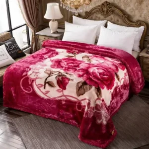 New Multi-color 8 kg 2 Ply Custom Super Soft All Seasons Soft Cozy Fleece Raschel Blanket