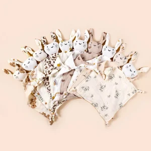 New Patterns Heart Bear Star Newborn Lovely Comforter Blanket Cute Cat Sleeping Soothing Towel Toy Security Blanket with Stuffed