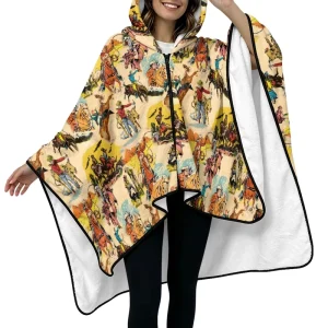 New Personalized Camo Cow Western Print Soft Wearable Home Hooded Blankets