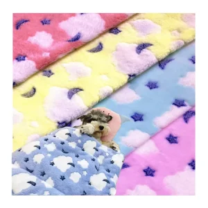 New Product 100 Polyester Coral Fleece Flannel Fabric Stock