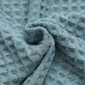 New Products CHINA Supplier 100% Polyester Knitted Waffle Pattern Border Fabric for Mattress