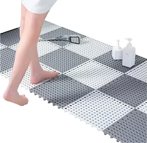 New Safe PVC Eco Friendly Big Holes Quick Drying Waterproof Anti slip Massage Bath Mat Square Machine Made Classic Design Mat