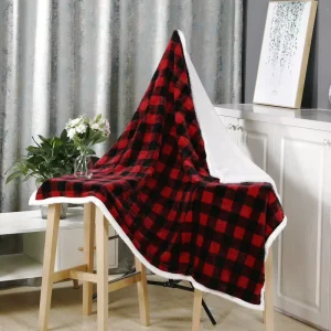 New Selling Winter Weighted Throw Blanket Double Layers Flannel Shepa Blanket Warm Fleece Bedding Sofa Blankets