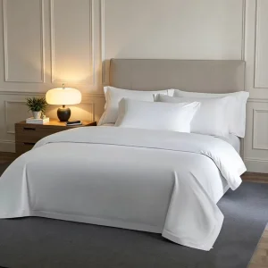 New Simple Hotel Linens 100% Cotton Bed Sheets Duvet Covers Pillowcases Four Piece Set Non Shrinking Breathable Soft