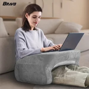 New Soft Lap Desk Pillow for Bed Arm Rest Pillow With Pocket Reading Pillow for Lap