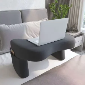 New Soft Memory Foam Lap Desk Pillow Healthy Back Arm Rest Gaming & Reading Pillow with Pocket Compatible with Bed