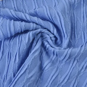 New Style 98% Polyester 2% Spandex 250GSM Stretch Dyed Jacquard Knit Fabric for Women and Girls Garments