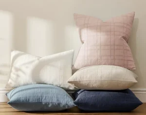 New Style Double-sided Checkered Jacquard Square Pillow Cover Modern Minimalist Throw Pillow Home Decor Cushion