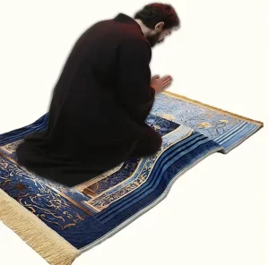 New Style HD Islamic Printed Soft Velvet Foldable Non-slip Muslim Prayer Rug