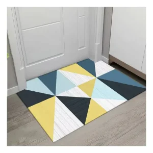 New Style Soft Breathable Washable and Fadeless Nordic Style 3D Geometric Carpet Doormat