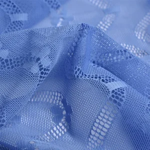 New Style White Nylon Spandex Stretch Jacquard Mesh Fabric with Flowers Lower Priced for Dress Making