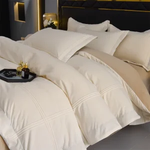 New Thickened Milk Velvet Modern Luxury Soft Warm Solid Duvet Cover Set for Home Winter