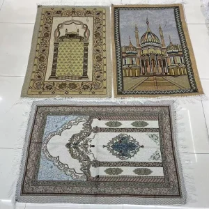 New for Cross Border Printed Xinjiang Prayer Rug & Mat Middle Eastern Design Living Room Religious Carpet Washed Care Model 001
