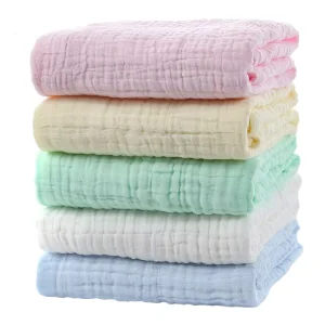 Newborn Baby Hand Face Towel Baby 6Layers Muslin Washcloth