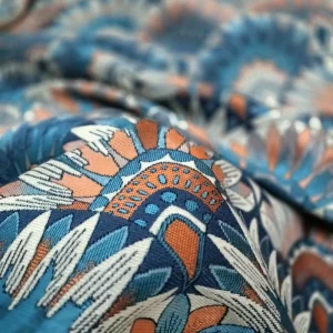 Newest 398gsm Special Yarn Dyed Bohemian Fine Jacquard Fabric Textile Material for Home Textile Curtain Sofa Luggage