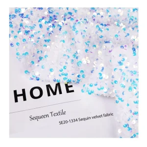 Nigeria India Glitter Holographic Iridescent White Bride Evening Dress Fabric Sequin Shoes Velvet Lace Fabric Girls’ Weddings
