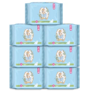 Night Use Leak Guard Sanitary Pad Breathable Cotton Shaped Sanitary Napkin Breathable Ultra Thin Sanitary Pads