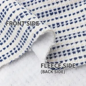 No Bonding Double Face Polar Sherpa Fleece 75.5%Polyester 24%Cotton 0.5%Spandex 340gsm Jacquard Knitted Fabric For Coat