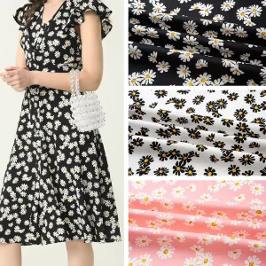 No MOQ Organic Woven Floral Pattern Printing 100% Cotton 40s Poplin Fabric for Dresses and Shirts of Girls and Women