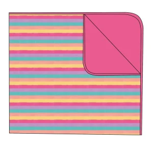 No Moq Custom Character Throw Blanket Low Moq Custom Blanket Bamboo Hot Pink Stripe 50X60 Throw Blankets